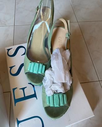 Guess - sandali verde acqua n. 38 , in pelle