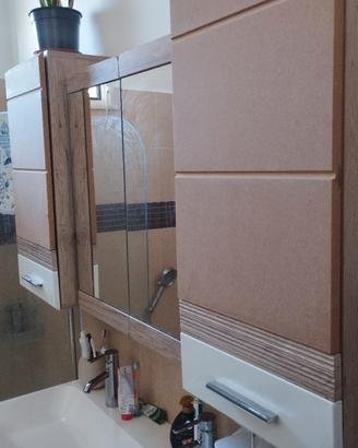 specchiera con ante bagno