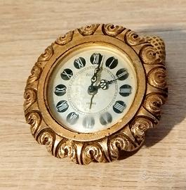 Orologio in ottone ad incasso vintage 
