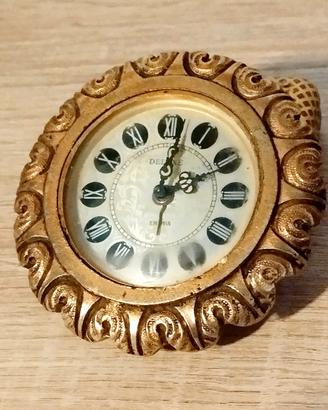 Orologio in ottone ad incasso vintage 