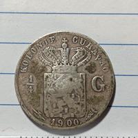 moneta antica argento colonie curacao