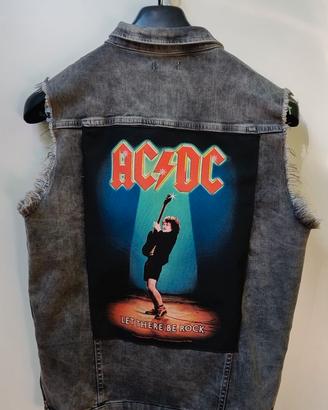 Rockupy War jacket in jeans degli ACDC