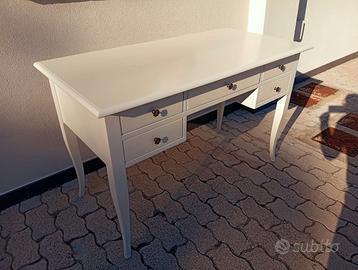 Scrivania laccata bianco