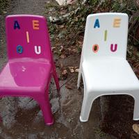 coppia di sedie per bambini