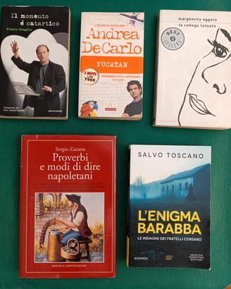 Lotto, divisibile, n. 5 libri vari