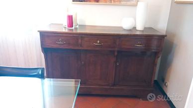 madia-credenza in noce del 1800