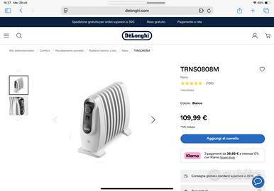 Stufa elettrica ad olio