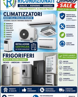 Climatizzatori Frigoriferi Lavatrici Congelatori