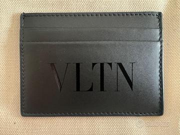 Portacarte VLTN, Valentino Garavani, in pelle nero