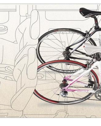 porta biciclette da interno van o auto
