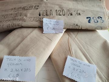 tela di lino grezza 
