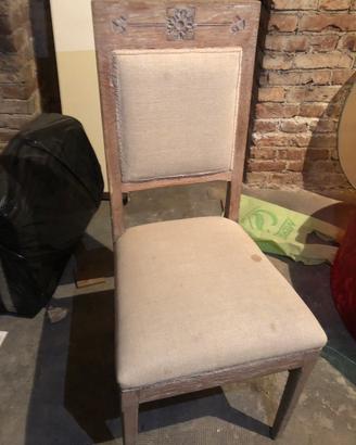 2 sedie in legno stile „shabby chic“