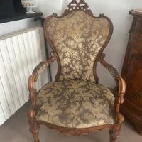 Sedie stile barocco in vero legno antiquariato