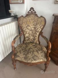 Sedie stile barocco in vero legno antiquariato