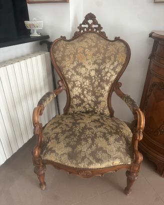 Sedie stile barocco in vero legno antiquariato