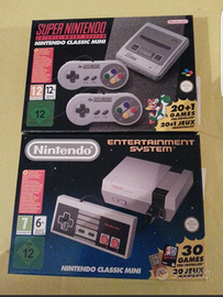 Nintendo mini Nes e Snes nuovi prima edizione