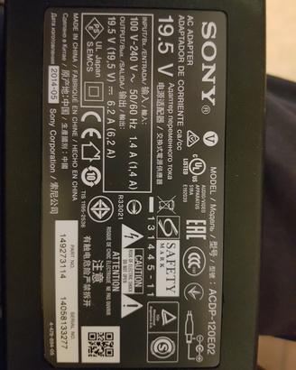 Alimentatore Sony ACDP-120E02 19,5 6,2A