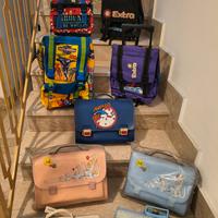 cartelle e zaini vintage 