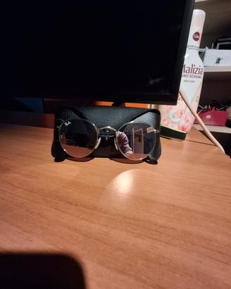 occhiali da sole rayban originali specchiati rosa 