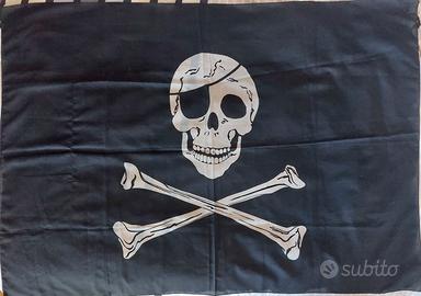 Bandiera Pirata 90x150 teschio e ossa incrociate