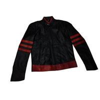Giacca in pelle stile Biker / Cafe Racer - Nero  