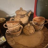 Servizio the’ ceramica e sughero