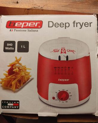 Mini Friggitrice con cestello Beper 1 litro