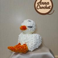 Paperella amigurumi 12 cm in ciniglia| Peluche