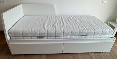 Letto divano/2 cassetti/2 materassi Ikea FLEKKE