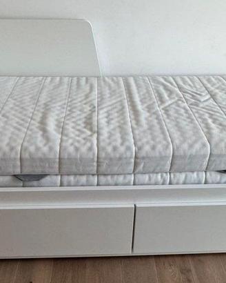 Letto divano/2 cassetti/2 materassi Ikea FLEKKE