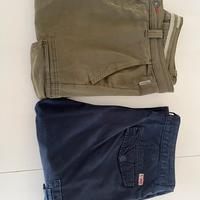 2 Pantaloni Uomo NAPAPIJRI blu e verde tg. 50