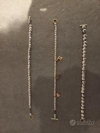 bracciale granelli Dodo con 3 ciondoli