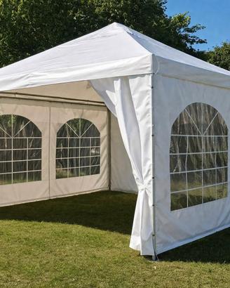 Gazebo professionale 5x5 m in ferro zincato