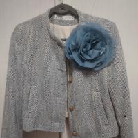 spilla di seta naturale 