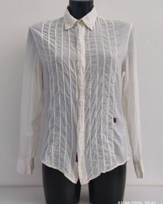Camicia Vintage Replay – Bianco Panna – Cotone