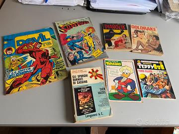 6 fumetti e un libro anni 60/70.