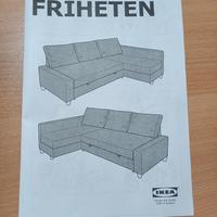 Divano letto matrimoniale IKEA con penisola