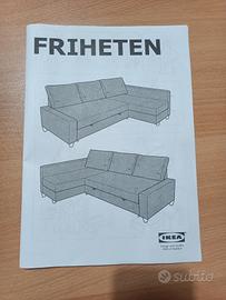 Divano letto matrimoniale IKEA con penisola