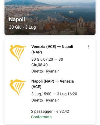 Soggiorno per 2 persone con volo