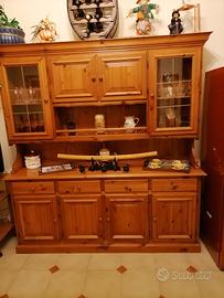 CREDENZA IN LEGNO 
h 200 x L 205 x p 50 cm  - 