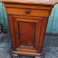 comodino classico antico in legno massello