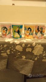 4 tazze polaretti con pinguini in movimento