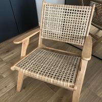 Poltrona lounge intrecciata