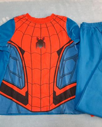 Pigiama Spiderman Marvel originale 9-10 anni 140cm