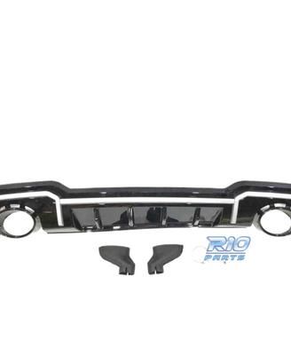 DIFFUSORE AUDI A3 4P 16- LOOK RS3 + TERMINALI DI S
