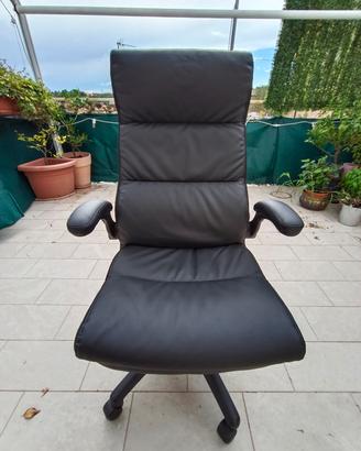 sedia da ufficio in pelle