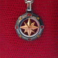 ZANCAN -Collana Uomo Zancan acciaio Rosa Dei Venti