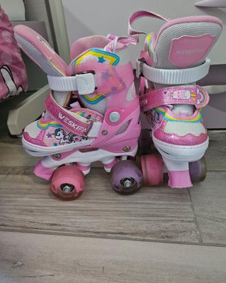 pattini 4 ruote bimba misura 26-29