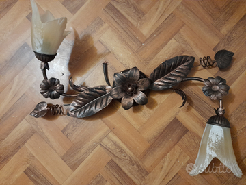 Lampadario rotondo Plafoniera applique laterali