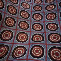 Plaid copriletto matrimoniale lana fatto a mano